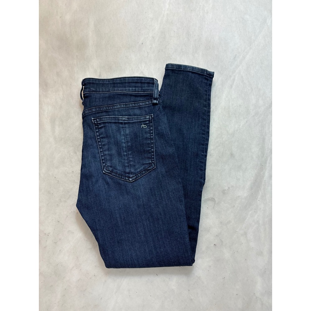 Rag & Bone NEW YORK Cate Mid‎ Rise Ankle Skinny Jeans Dark Wash Size 26